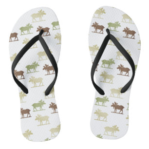 Tongs Motif d'orignal