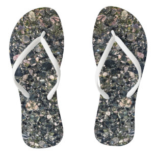 Tongs Motif en pierre naturelle