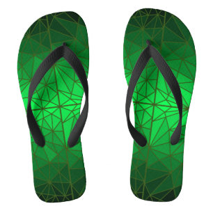Tongs Motif en verre tendu 01.Green.DGreen Line BG
