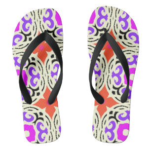 Tongs Motif ethnique avec des motifs marocains