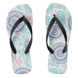 Tongs Motif ethnique de Paisley