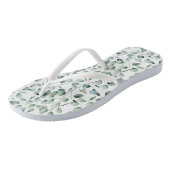 Tongs Motif Eucalyptus aquarelle (Incliné)