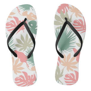 Tongs Motif feuille tropical sans couture