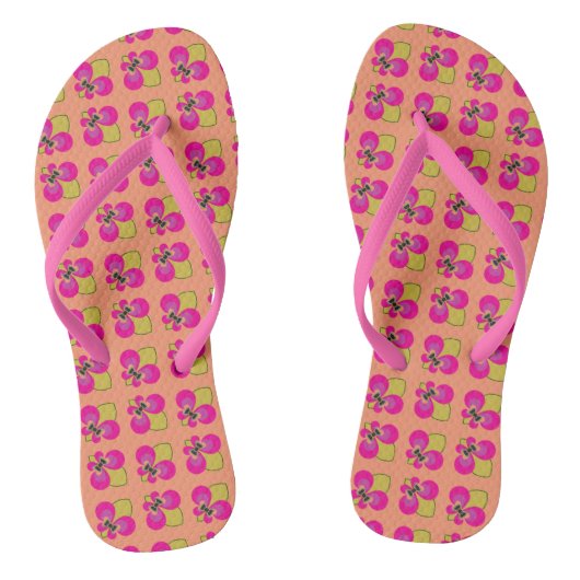 Tongs Motif fleur de lis noué (Semelle)