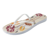 Tongs Motif floral 4 d'élégance abstraite (Incliné)