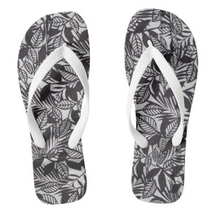 Tongs motif floral Abstrait