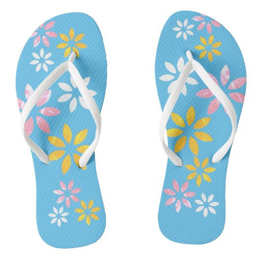 Tongs Motif Floral moderne Chaussures de plage (Semelle)
