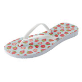 Tongs Motif Fraise d'Été (Incliné)