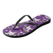 Tongs Motif Funny Unicorn Magique Cheval mignon (Incliné)