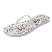 Tongs Motif Gay pride Doodle (Incliné)