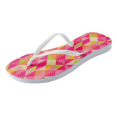 Tongs Motif géométrique de triangles (Incliné)