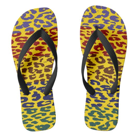 Tongs Motif léopard #3 (Semelle)