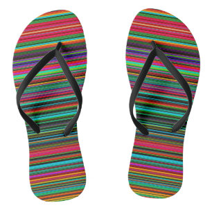 Tongs Motif multicolore coloré