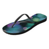 Tongs Motif Noël Twilight sur Midnight Blue (Incliné)