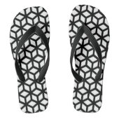Tongs Motif noir et blanc de cube (Semelle)