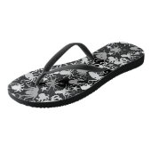 Tongs Motif octopus.b Black BG (Incliné)