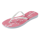 Tongs Motif oriental de fleur de prune (Incliné)