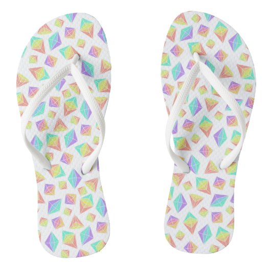 Tongs Motif Pastel Rainbow Crystals (Semelle)