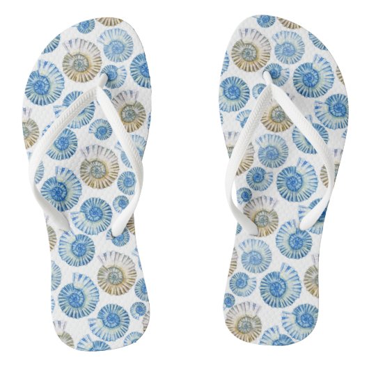 Tongs Motif Pastel Seashell 2 (Semelle)