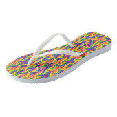 Tongs Motif Rainbow moderne (Incliné)