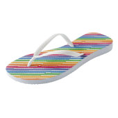 Tongs Motif Rainbow Stripes (Incliné)