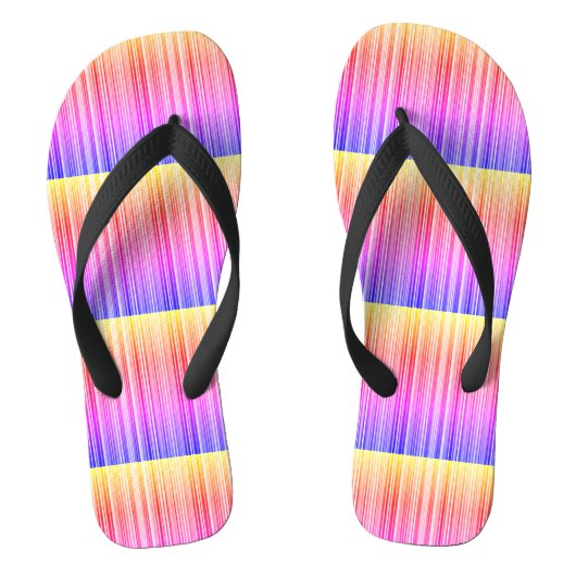 Tongs motif rayé arc-en-ciel (Semelle)
