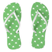 Tongs Motif Shamrock de la Fête de la Saint-Patrick (Semelle)