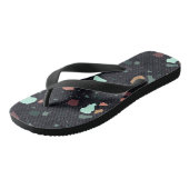Tongs Motif Terrazzo Noir (Incliné)
