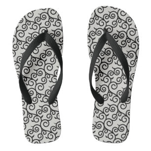 Tongs motif traditionnel arabe design japonais