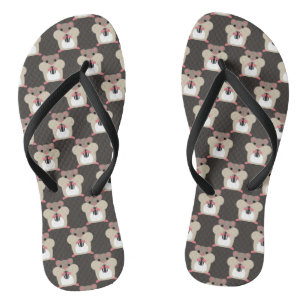 Tongs Motif transparent Hamsters