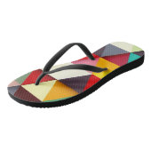 Tongs Motif Triangle Moderne Coloré (Incliné)