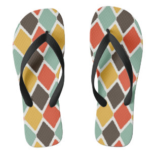 Tongs Motif tribal de mode d'ikat moderne