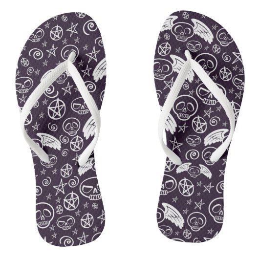 Tongs Motif "vaudou" (Semelle)