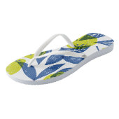 Tongs Motif vert citron (Incliné)