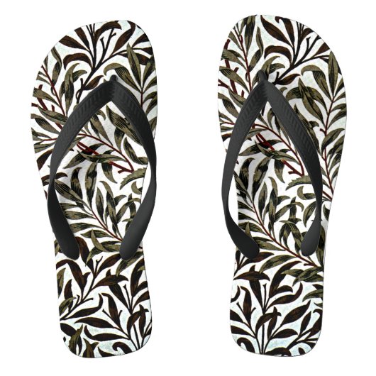 Tongs motif William Morris, branche de saule (Semelle)