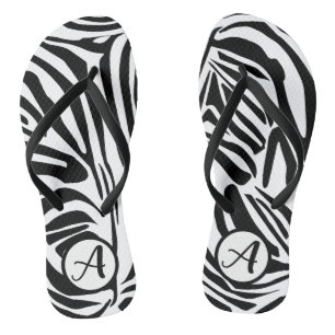 Tongs Motif Zèbre