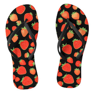 Tongs Motifs de fraises