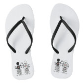 Tongs Moto moto Mariage Flip Flops Plage Chaussures (Semelle)
