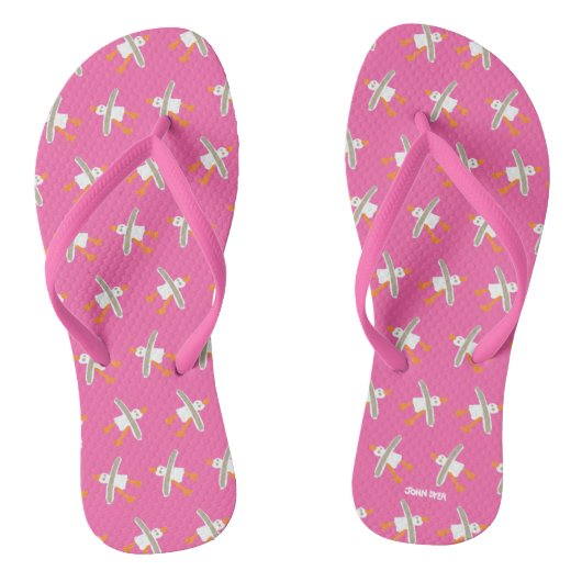 Tongs Mouettes de Cornouailles roses John Dyer (Semelle)