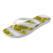 Tongs Ne pas rester à l'écart ne pas traverser la bande  (Incliné)