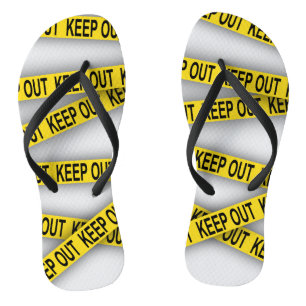 Tongs Ne pas rester à l'écart ne pas traverser la bande