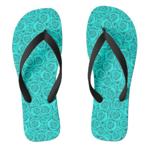 Tongs néon bleu