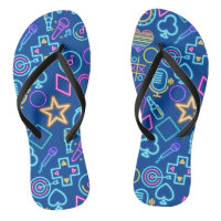 Neon Light Motif des années 80 vintage 01 Blue BG
