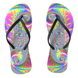 Tongs Neon Rainbow Fractal