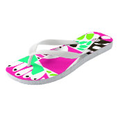 Tongs Nid d'oiseau - Fuchsia White (Incliné)