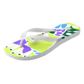 Tongs Nid d'oiseau - Oreiller blanc vert pastel (Incliné)