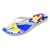 Tongs Nid d'oiseau - Royal Blue White (Incliné)