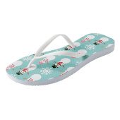 Tongs Noël Snowmen (Incliné)