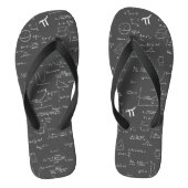 Tongs Noir blanc main écrite mathématiques Formule graph (Semelle)