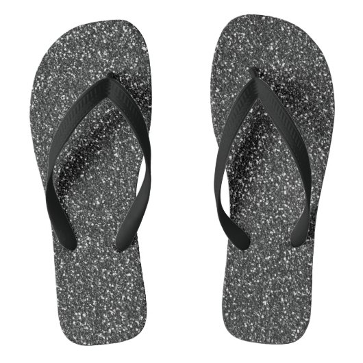 Tongs Noir Paillettes Brillance Glam (Semelle)